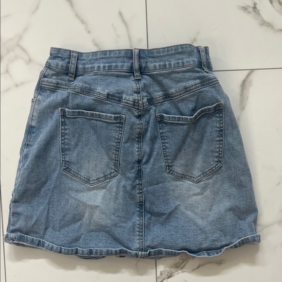 1. State Blue Denim Mini Skirt - Picture 2 of 2